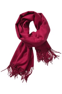 SKSL004 design pure color imitation cashmere scarf tassel scarf manufacturer front view